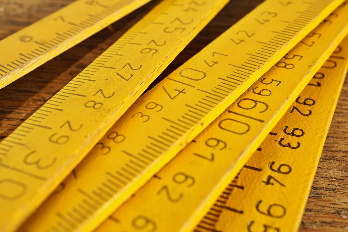 meter ruler for metric system, 1970s nostalgia