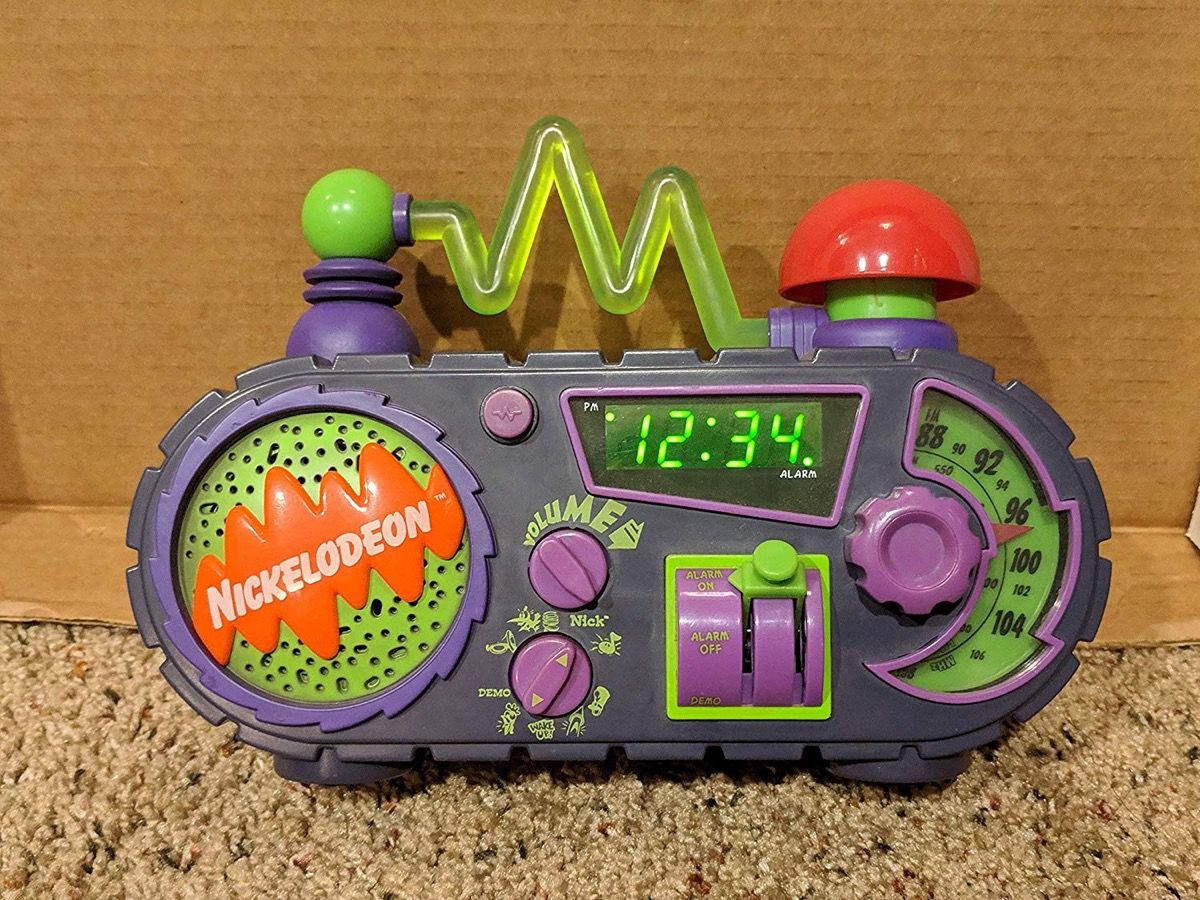 nickelodeon alarm clock, things only 90s kids remember