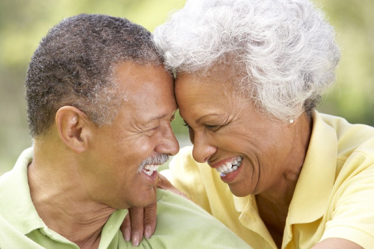 older couple flirting outside, things that annoy grandparents