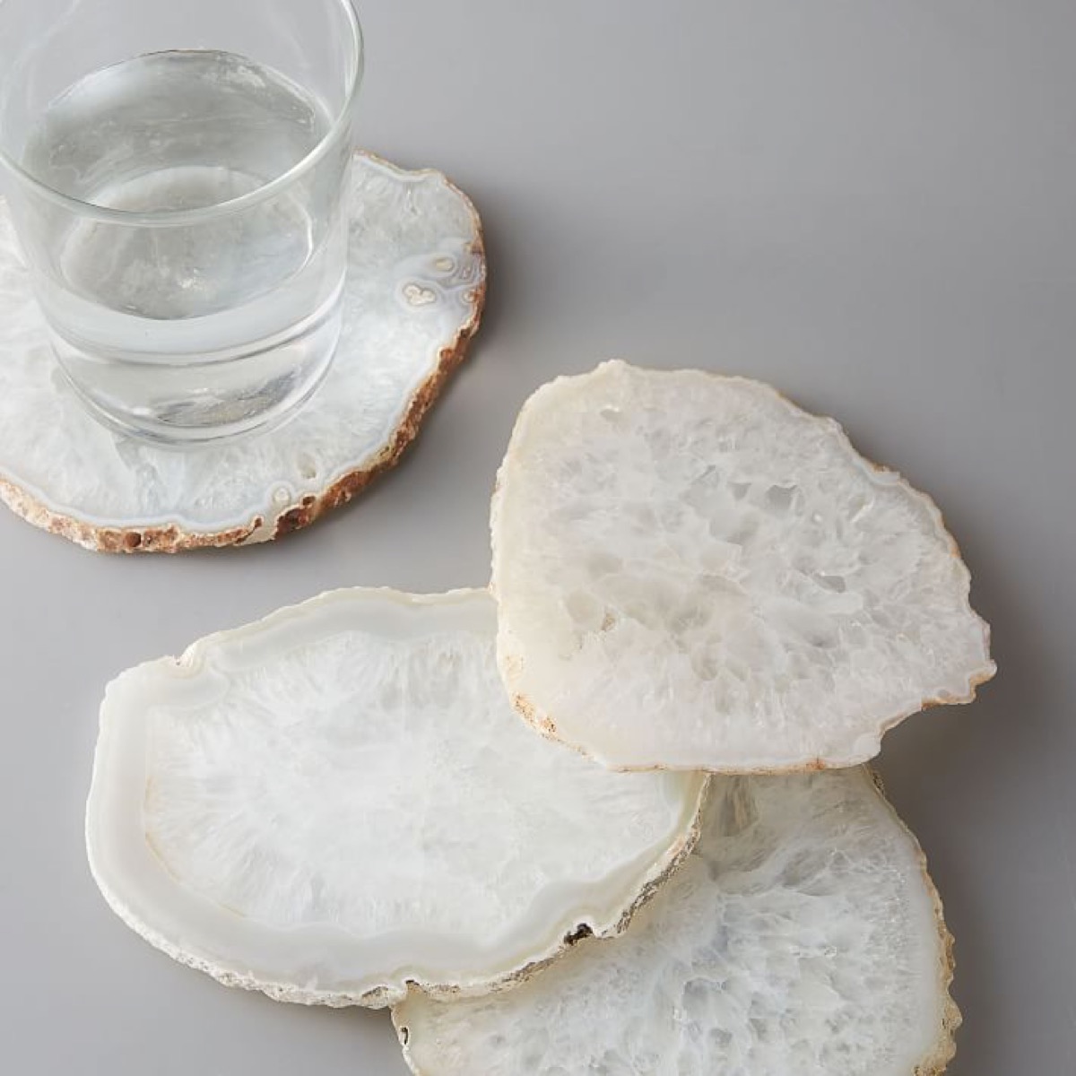 clouded agate coasters from west elm