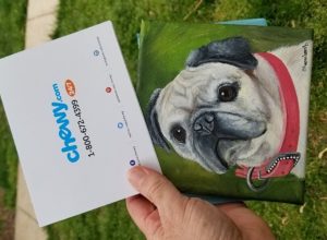 Chewy.com sends oil painting to dog owner after the death of his dog, Bailey.