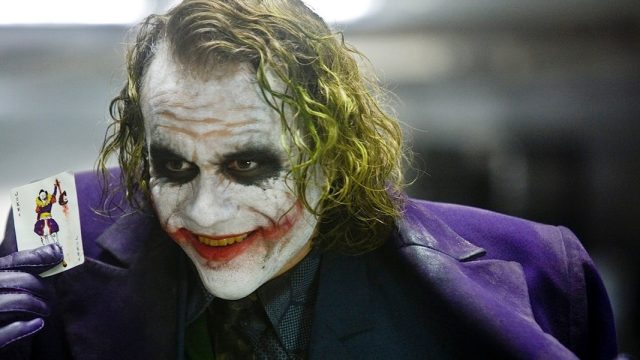 Heath Ledger as the Joker in Dark Knight