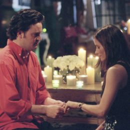 chandler and monica getting engaged on friends