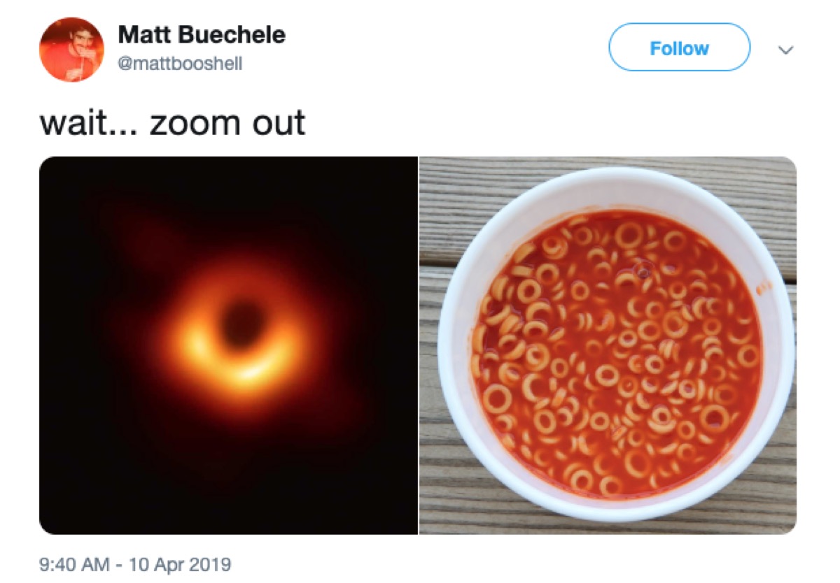 black hole meme, 2019 memes