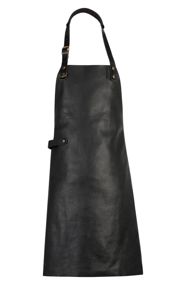 black leather apron, father's day gifts, gifts for dad