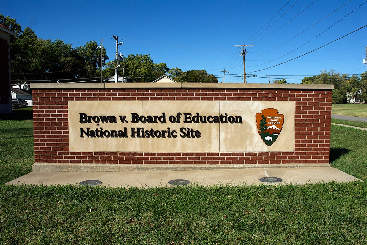 brown v the board of education location, biggest event each year