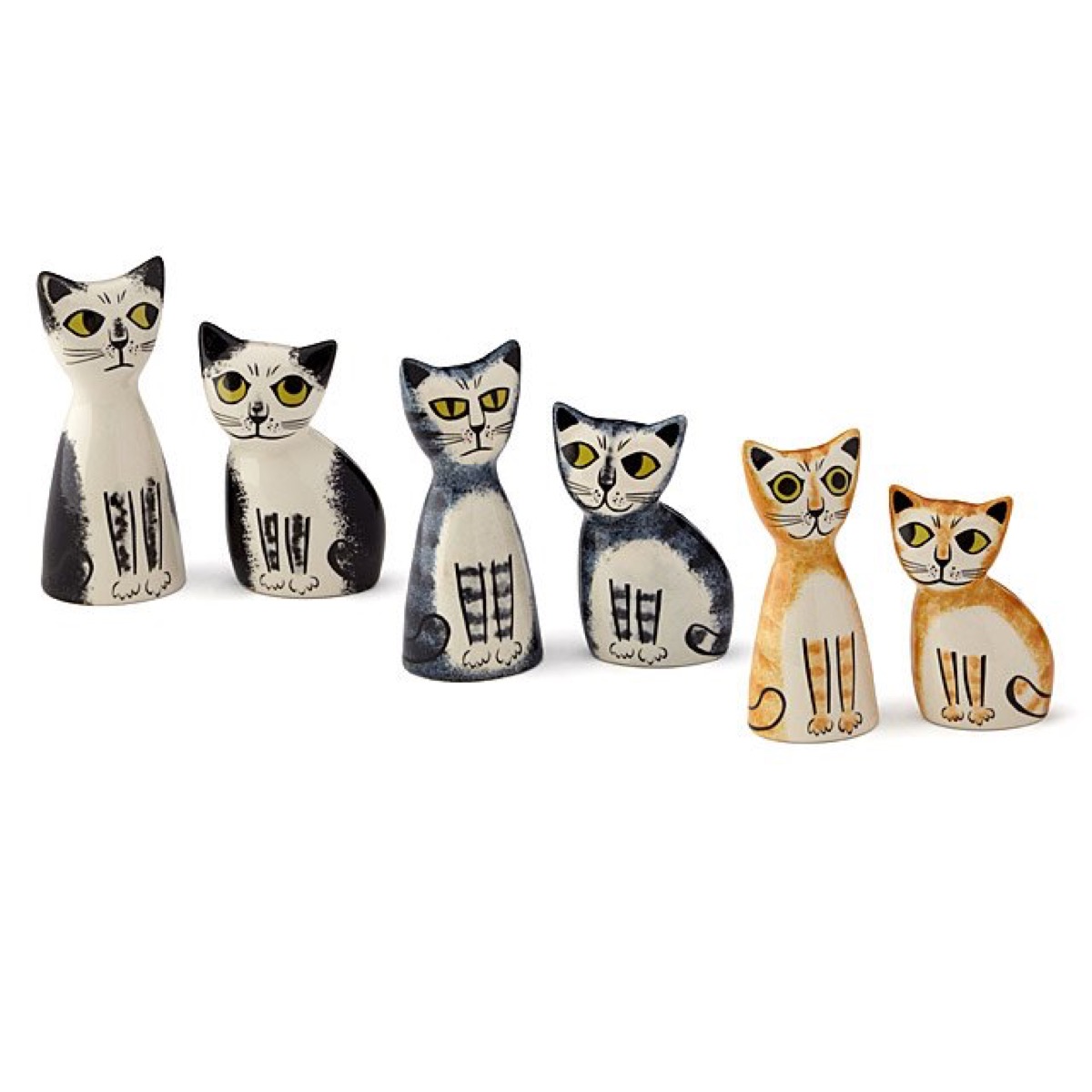 cat salt and pepper shakers, father's day gifts, gifts for dad