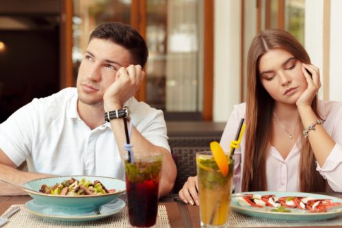 couple fighting over meal, things you should never say to your spouse