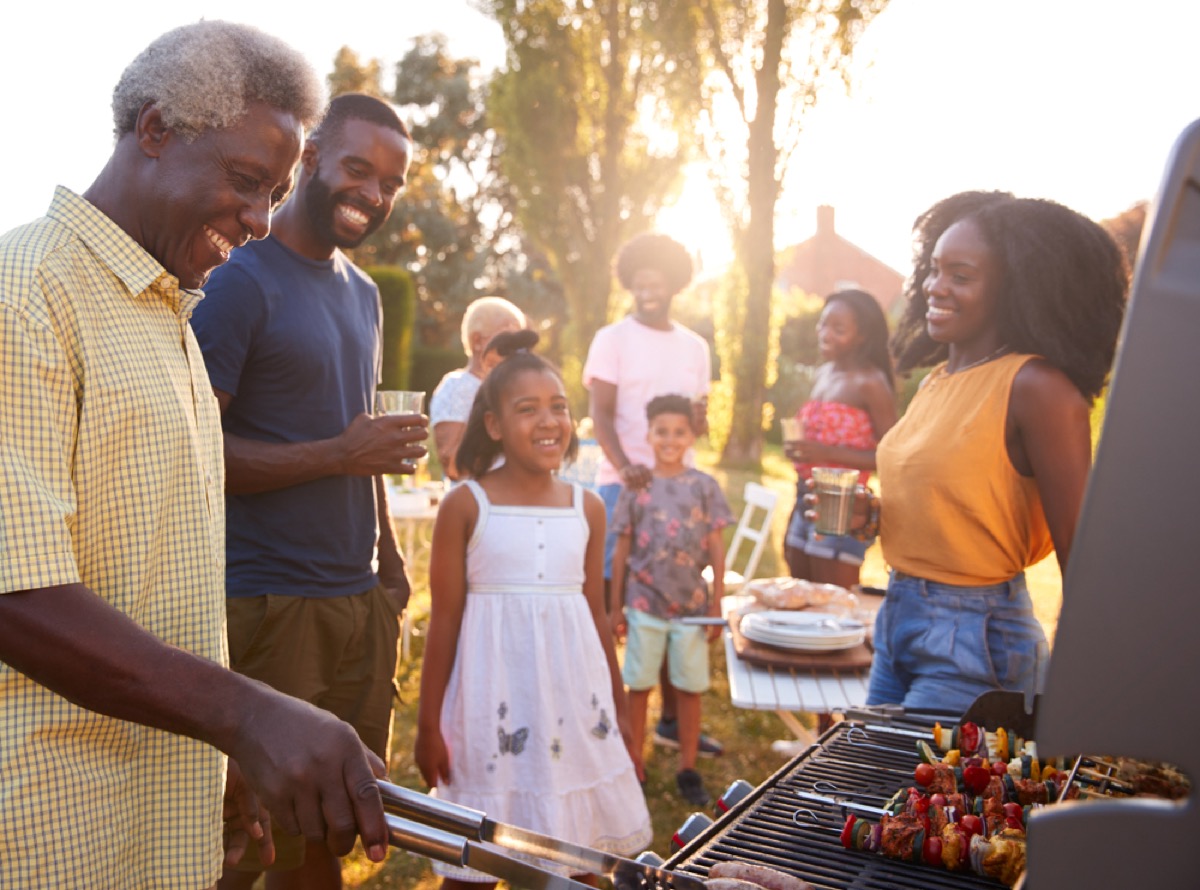 black family grilling outside, father's day gifts, gifts for dad