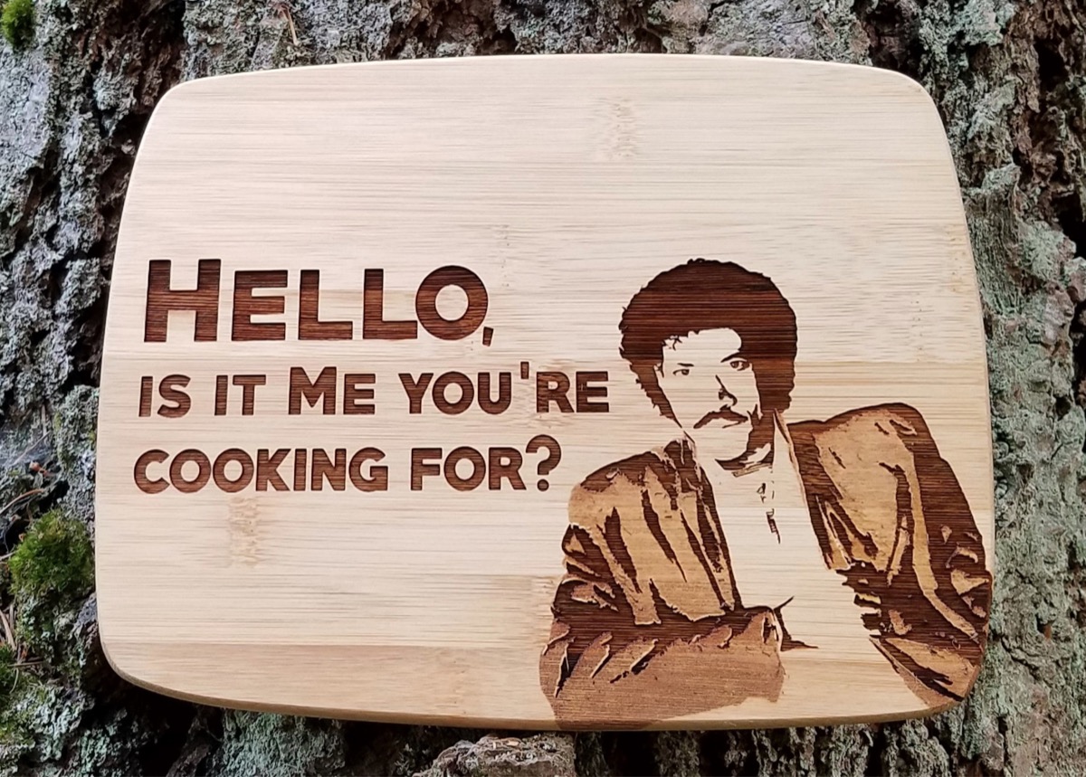 lionel richie cutting board, father's day gifts, gifts for dad
