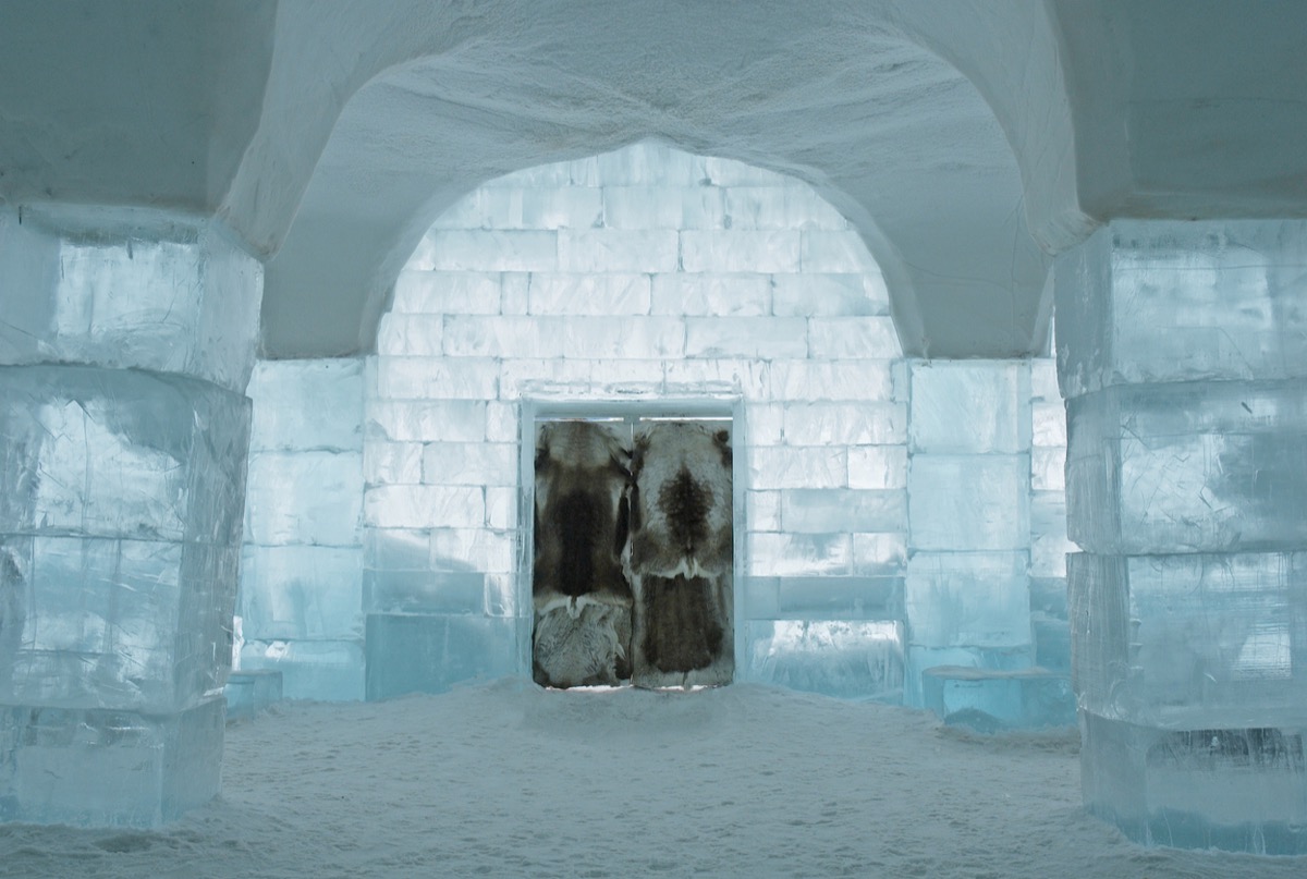 interior of the icehotel