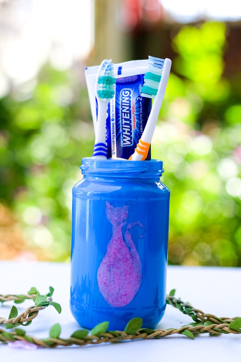 Mason Jar Toothbrush Holder Transform Disposable Items
