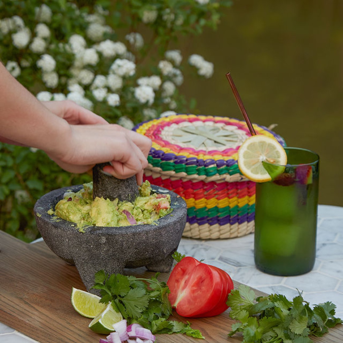 molcajete and tortilla basket, father's day gifts, gifts for dad