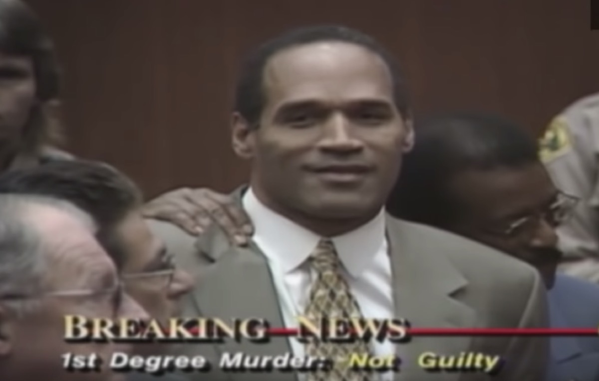o.j. simpson found not guilty, biggest event