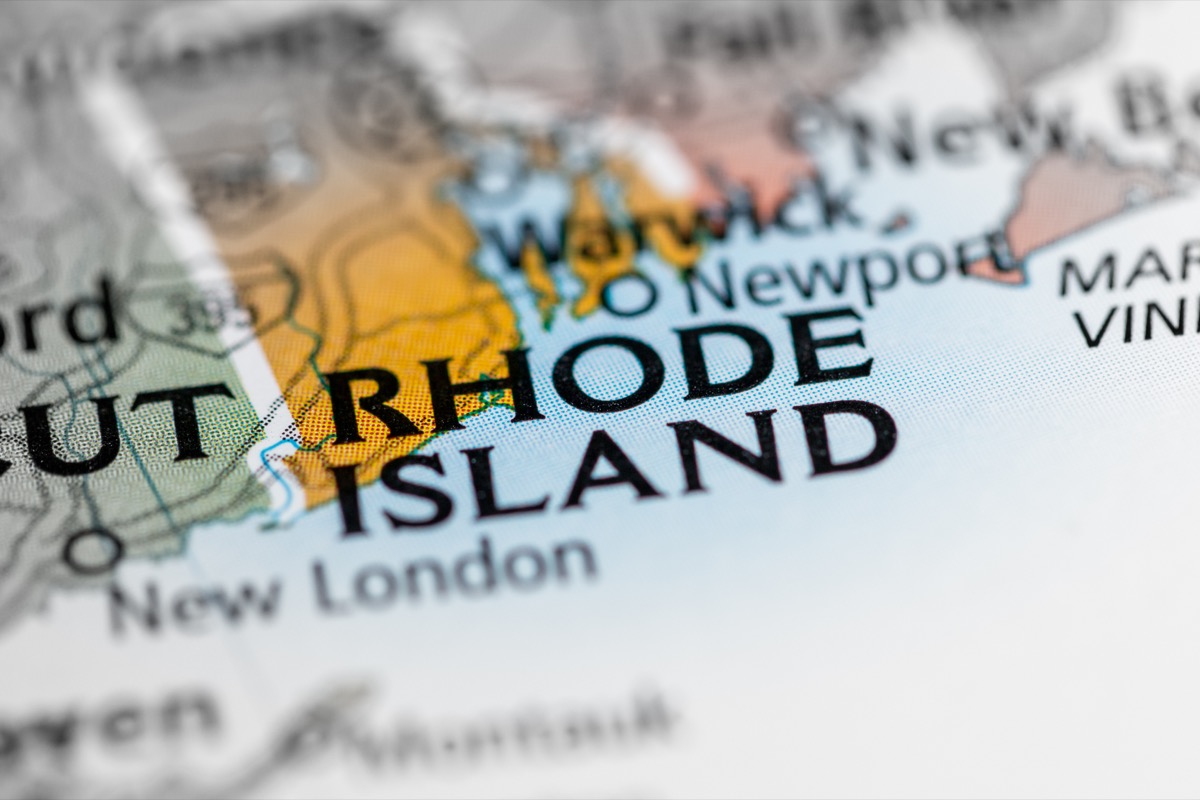 rhode island geographical map state natural wonders