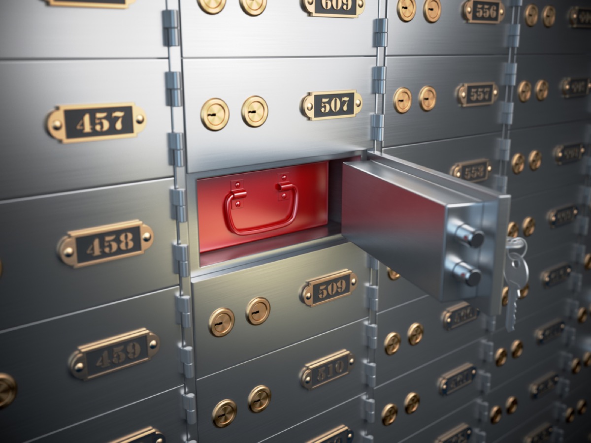 safety deposit boxes, downsizing your home