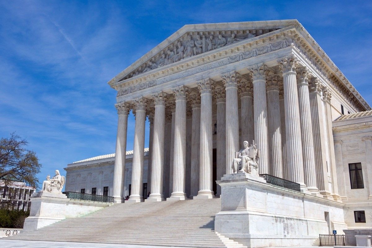 state supreme court viewed from the front