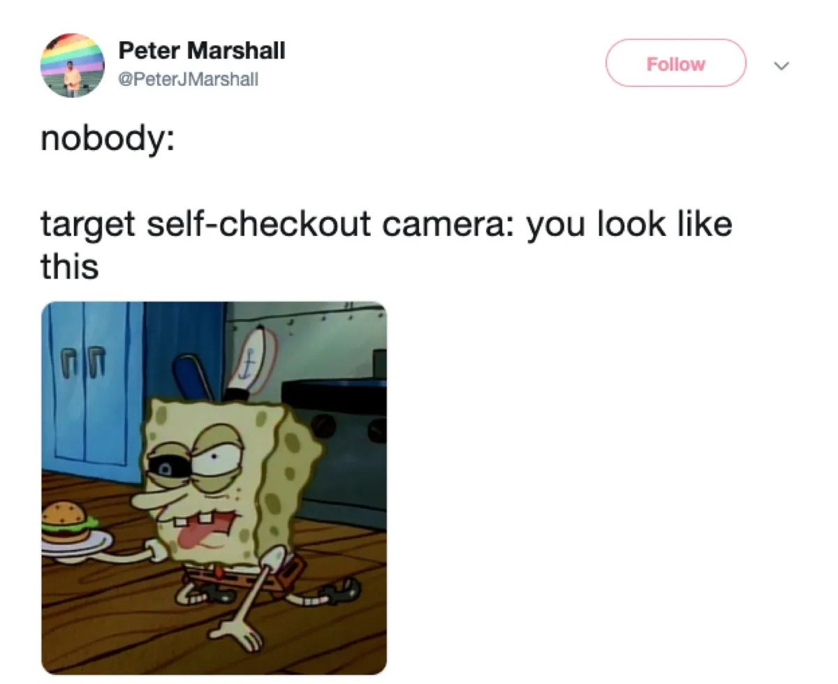 target self checkout mirror, 2019 memes