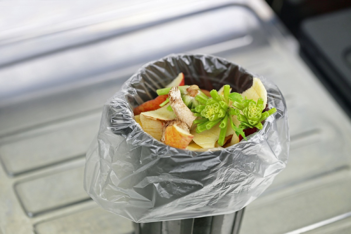 kitchen trash can, second uses for cleaning products