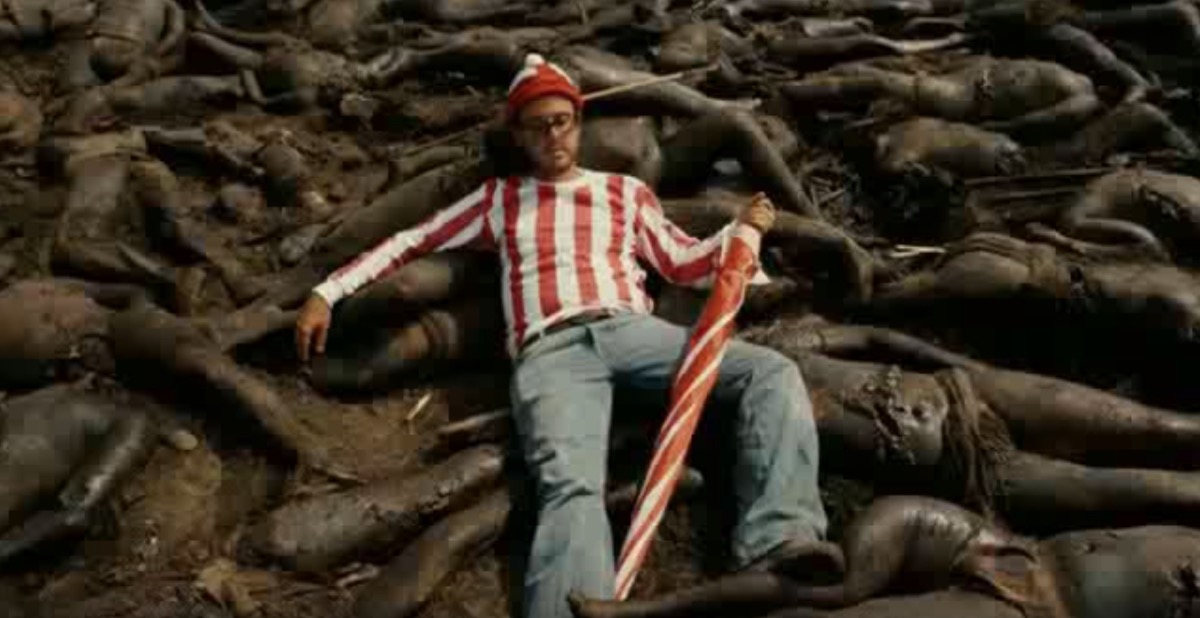 waldo is laying among the dead