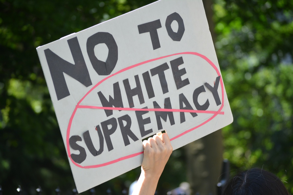 White Supremacy Sign Unique College Courses