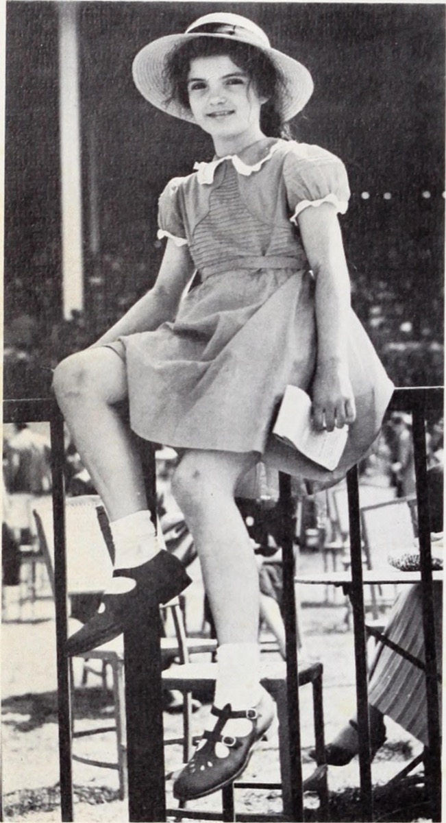 Young Jackie Kennedy (Jacqueline Bouvier) at Old Belmont Park, Jackie Kennedy secrets