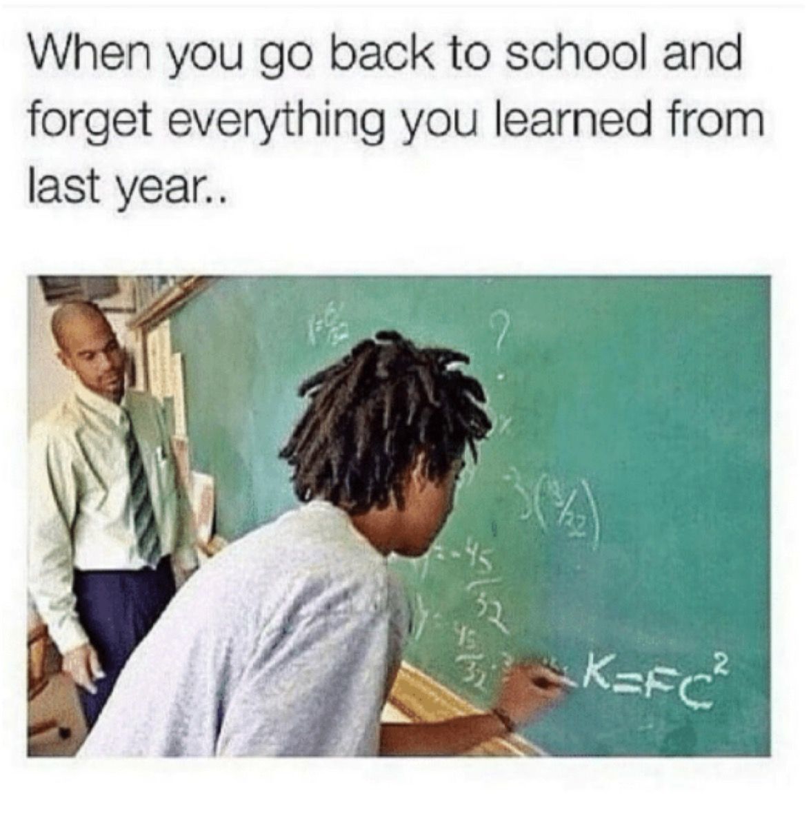 Going Back To School Meme