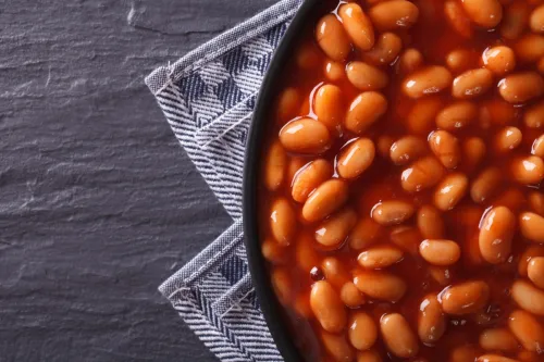 baked beans on a plate, weird state records