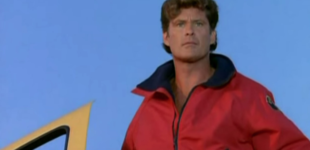 David Hasselhoff looking out into the distance 