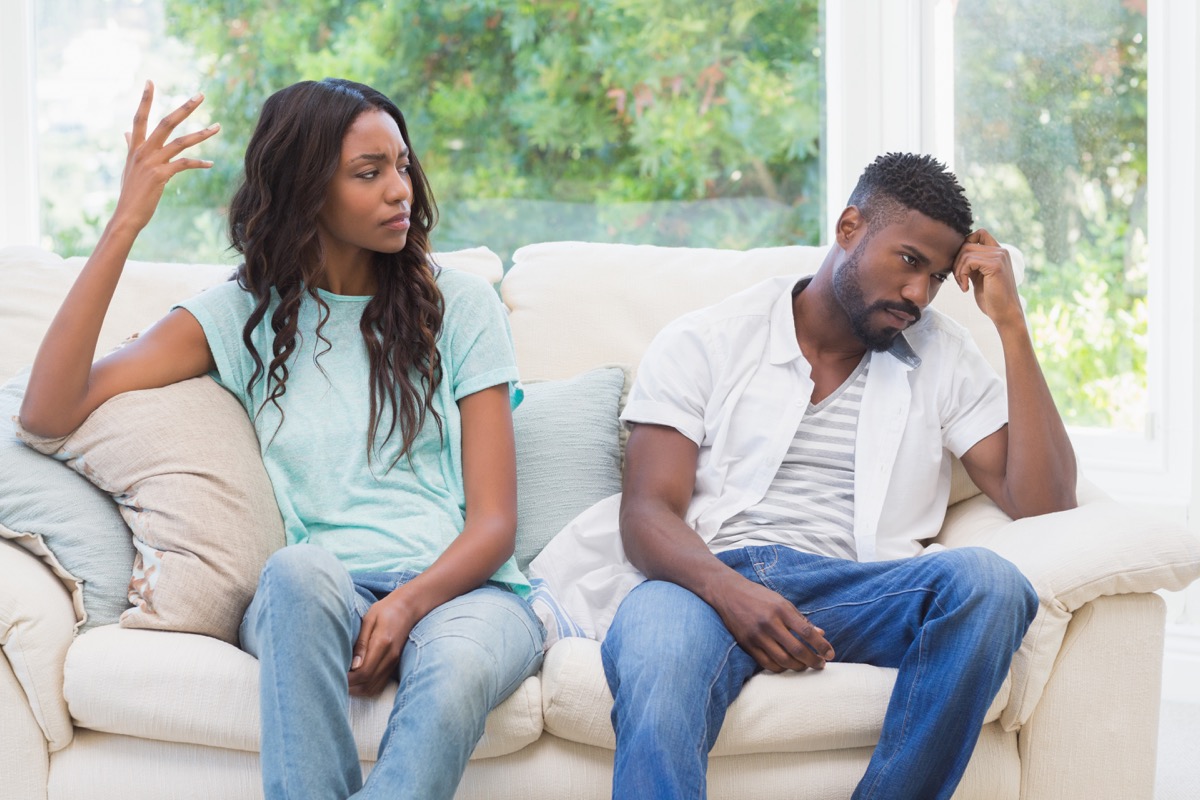 african american couple fighitng things you should never say in an argument with your spouse