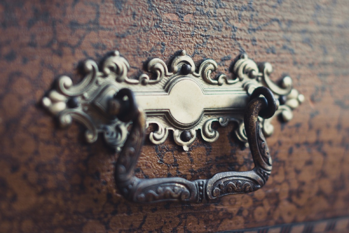 ornate brass door handle, new uses for cleaning products
