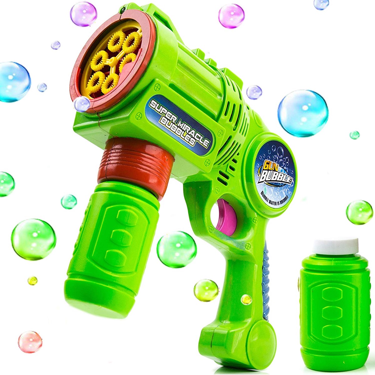 green bubble machine, best outdoor toys for toddlers