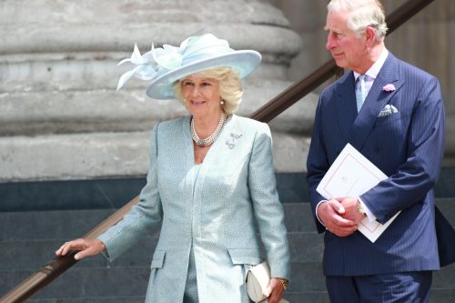 Camilla, Duchess of Cornwall, and Prince Charles, Prince of Wales attending a National Service of Thanksgiving at St. Paul's Cathedral to commemorate HM Queen Elizabeth II 90th birthday. Credit: Paul Marriott/Alamy Live News