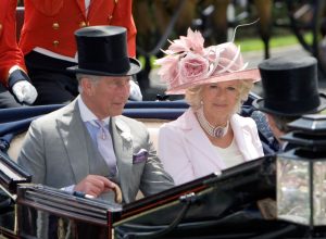 BMCX24 Britain's Prince Charles and Camilla Duchess of Cornwall arrive in a carriage to the Royal Ascot race meeting in 2009. Image shot 2009. Exact date unknown.