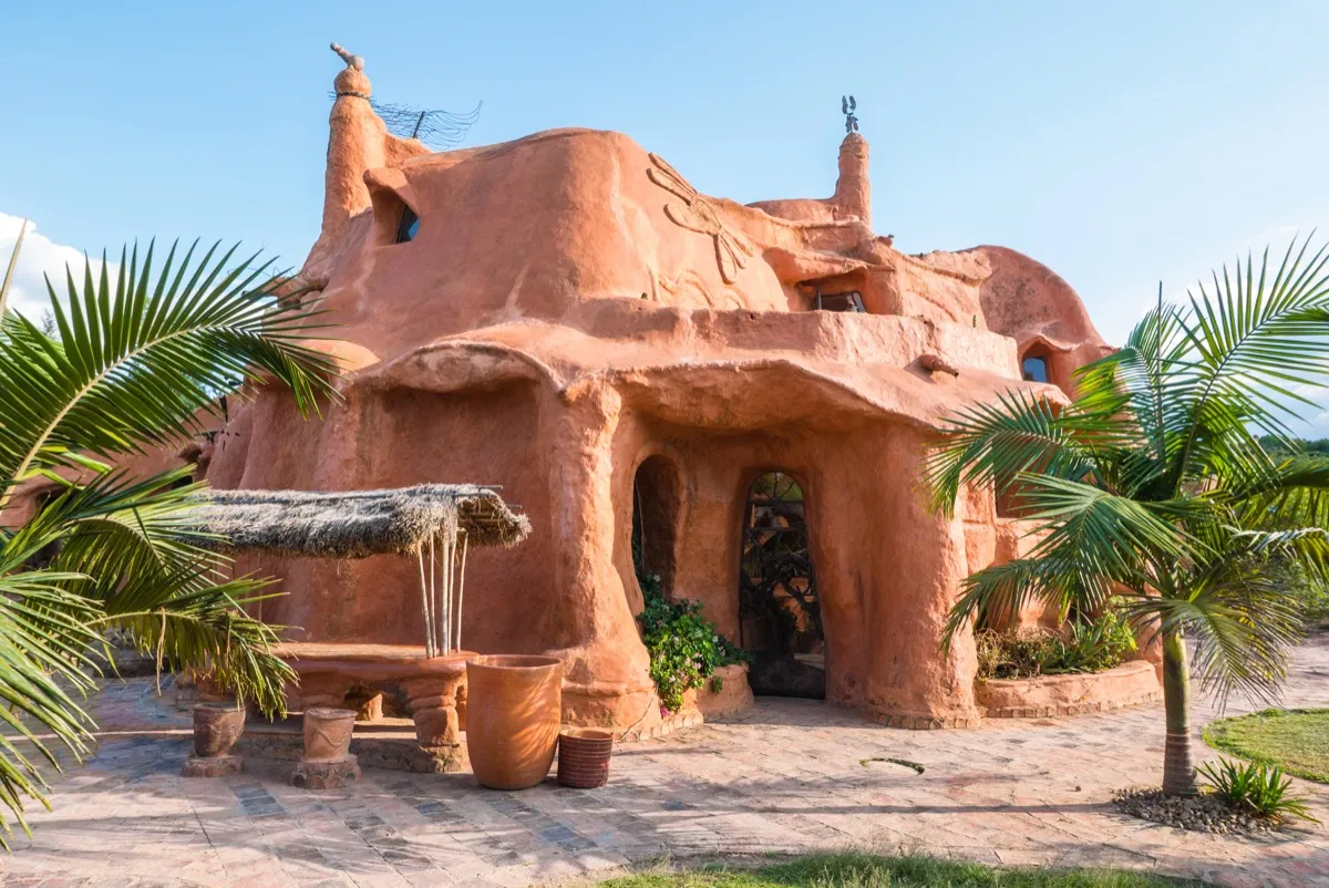 house made from clay, houses made from other things