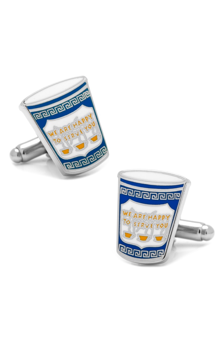 cufflinks that look like deli coffee cups, best gifts for coffee lovers