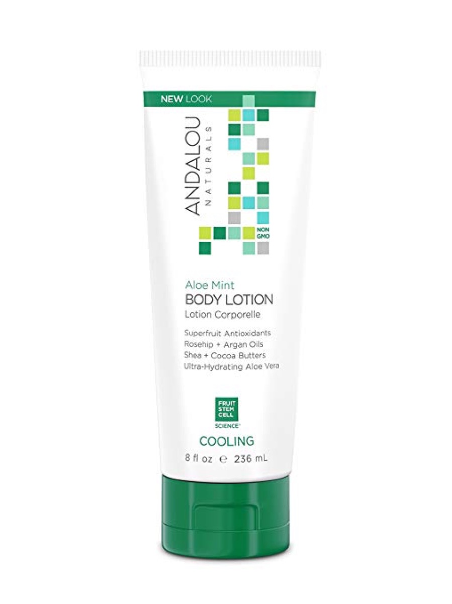 aloe mint body lotion, cooling products
