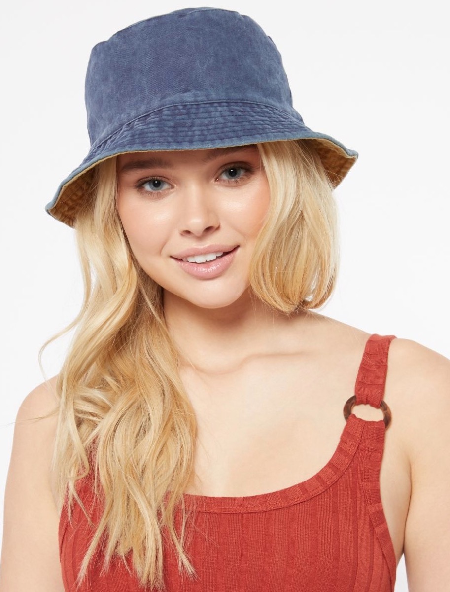 reversible denim bucket hat, cheap summer hats