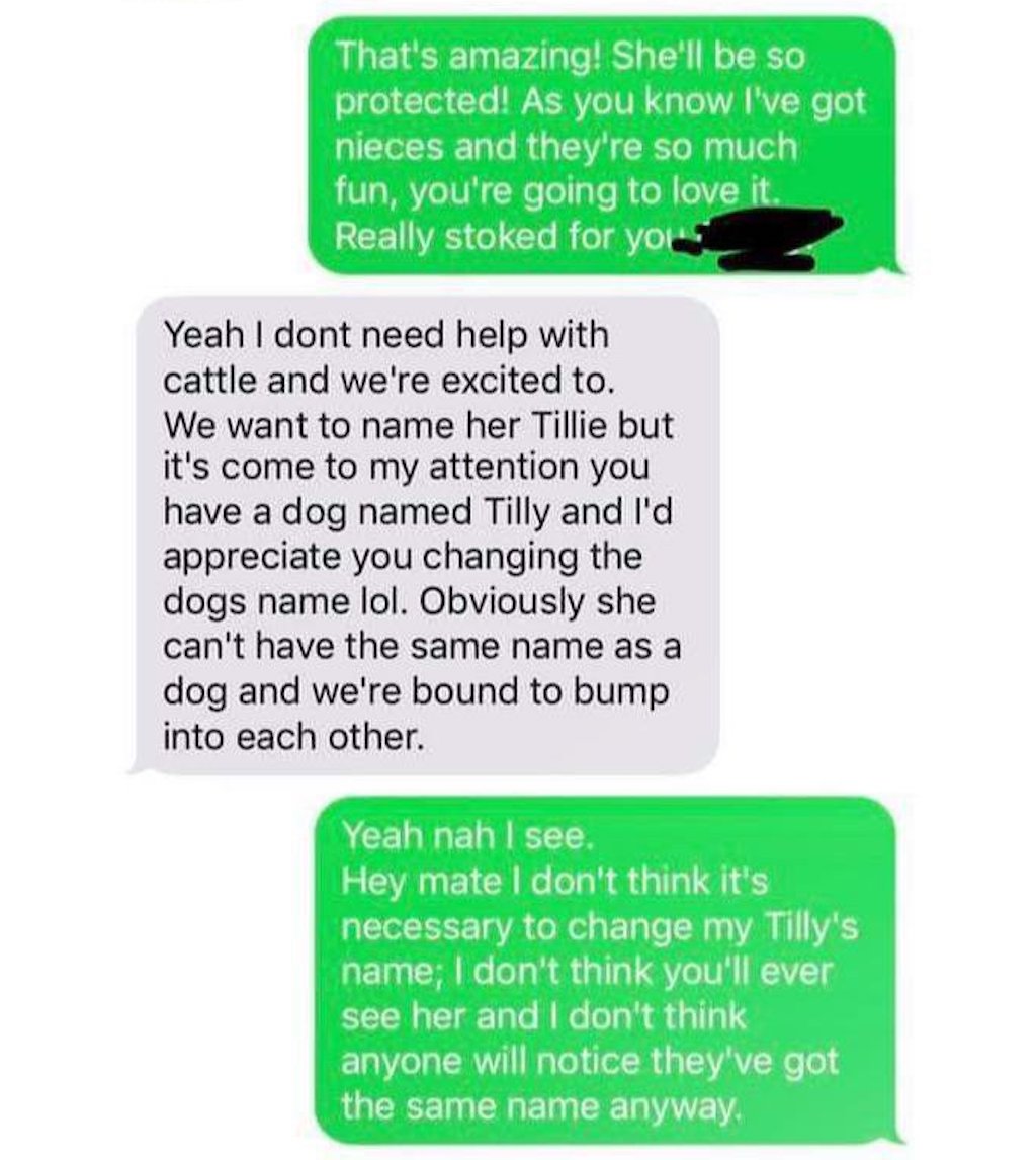 Mom Demands Woman Change Dog's Name So She Can Use It For Her Baby