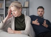 Fighting Couple Having an Argument Lies Ex-Spouses