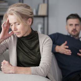 Fighting Couple Having an Argument Lies Ex-Spouses