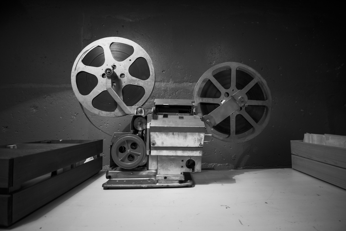 Vintage film projector