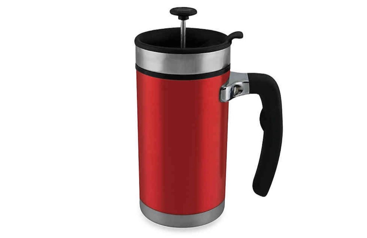 red french press mug, best gifts for coffee lovers