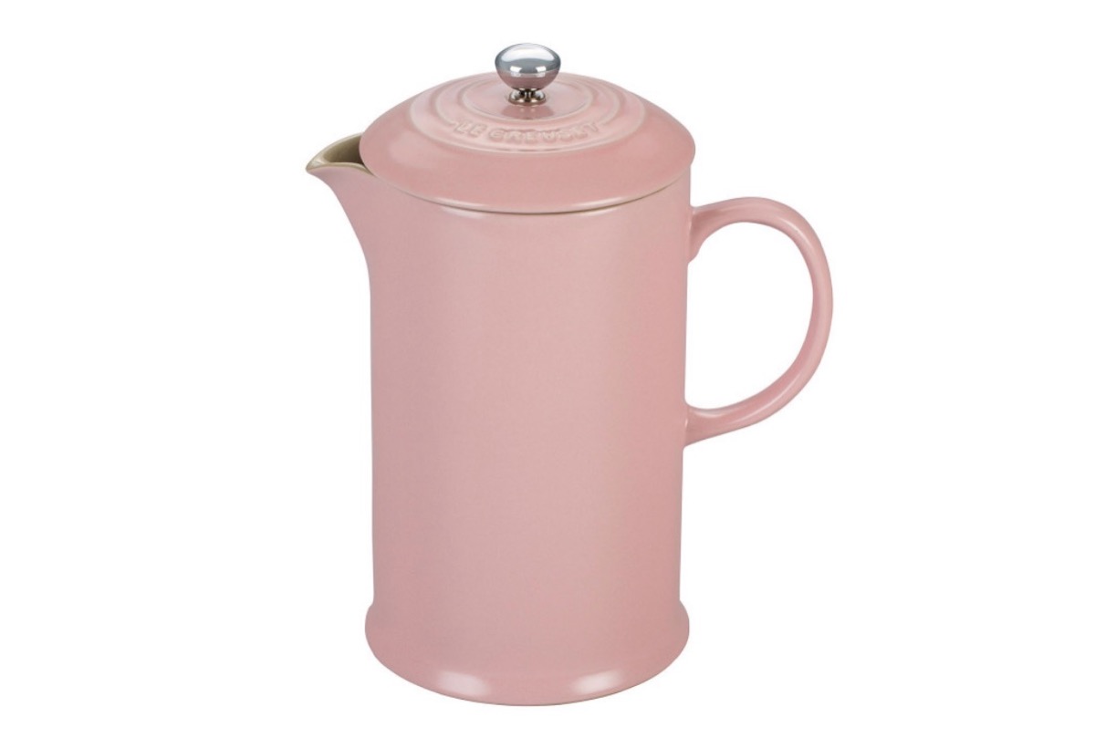 pink ceramic french press, best gifts for coffee lovers