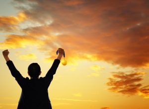 man getting gold medal, state world records