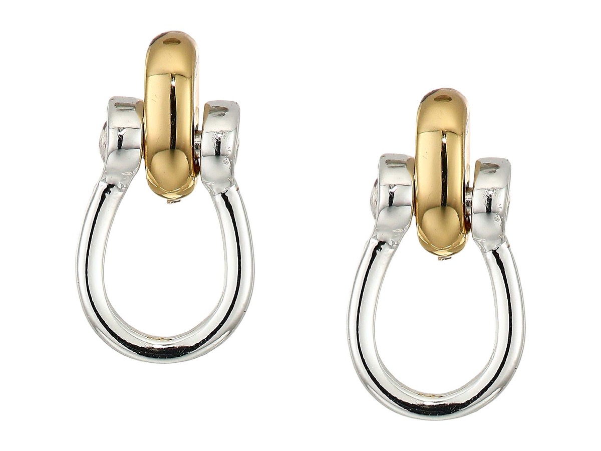 gold and silver link earrings, best gifts for girlfriend