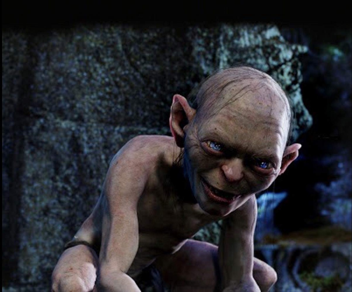 andy serkis as gollum in the lord of the rings the two towers
