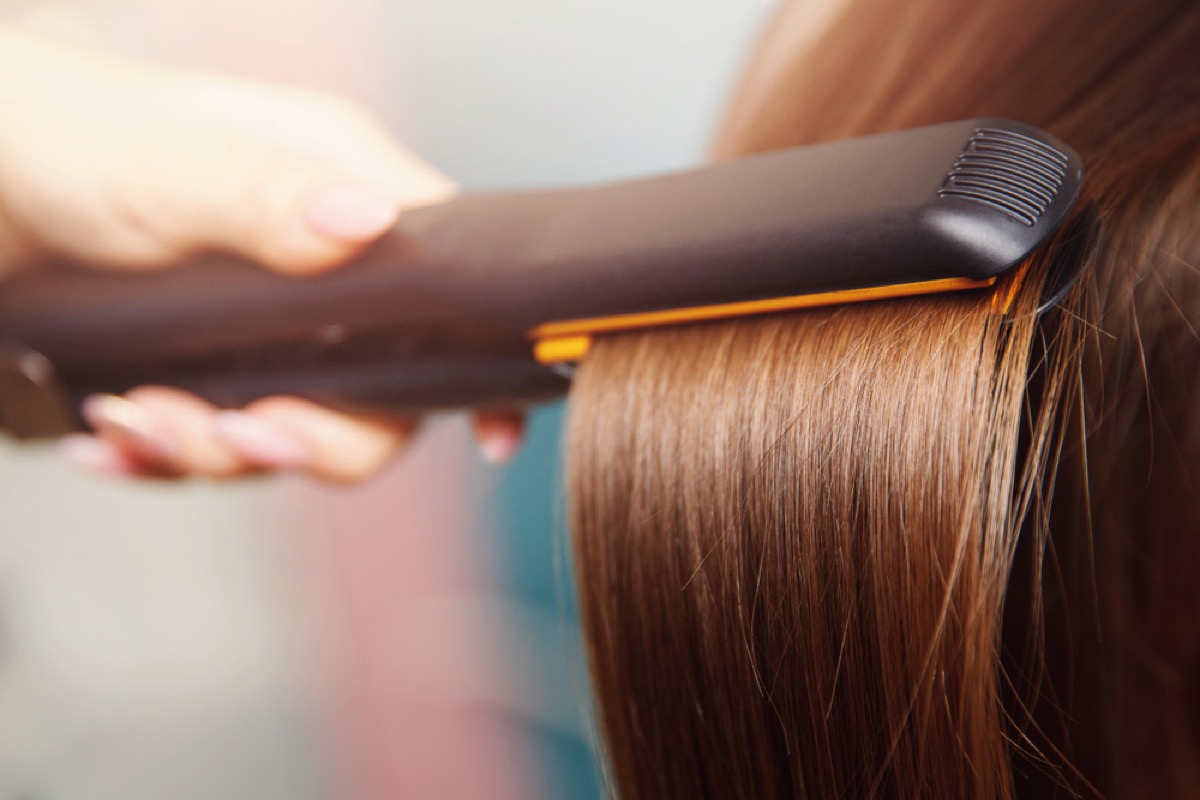 flat iron, straightening iron, second uses for cleaning products