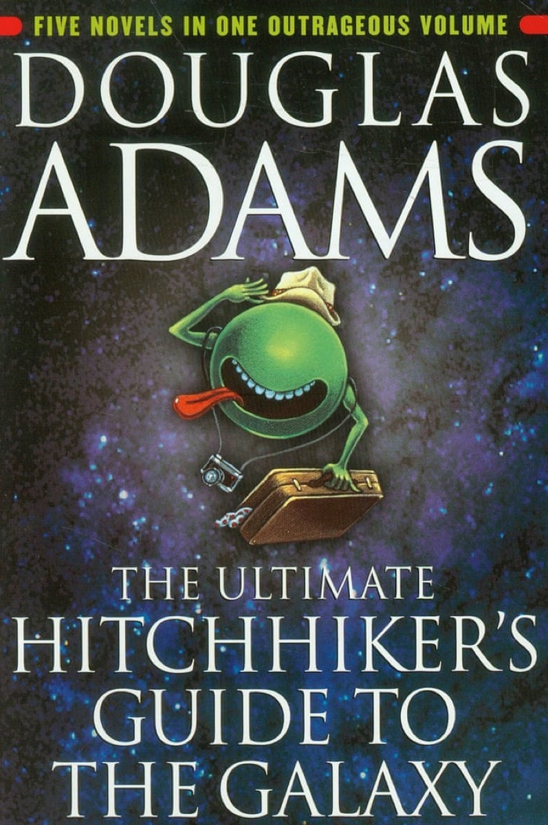 Hitchhiker's Guide to the Galaxy book cover, pop culture animals