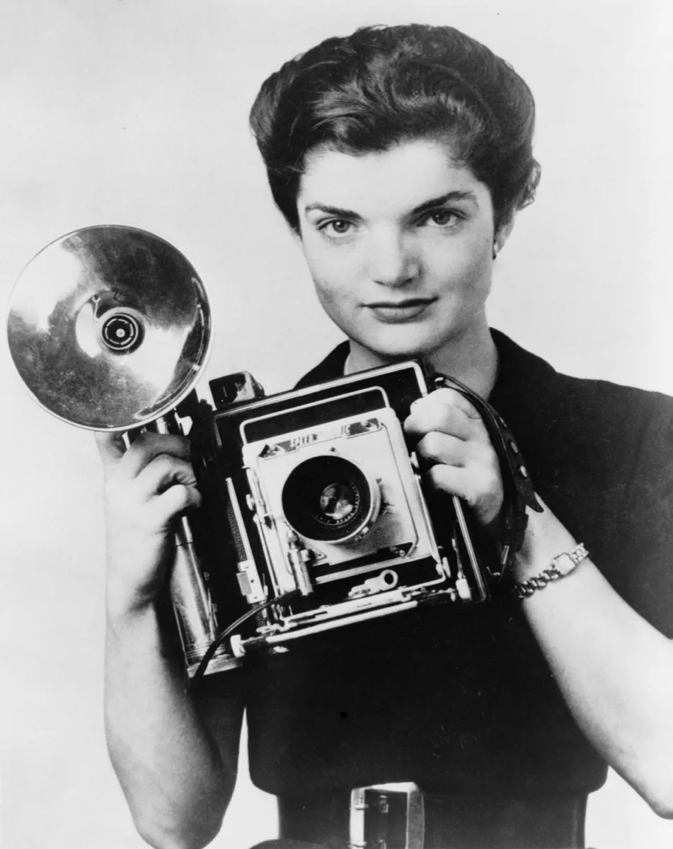 BTK359 jacqueline bouvier as the inquiring camera girl of the washington times-herald. 1952 Jackie Kennedy Secret Job